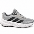 Adidas Adistar 2.0 running sneaker in grey, featuring a cushioned REPETITOR midsole and black 3-stripe branding.