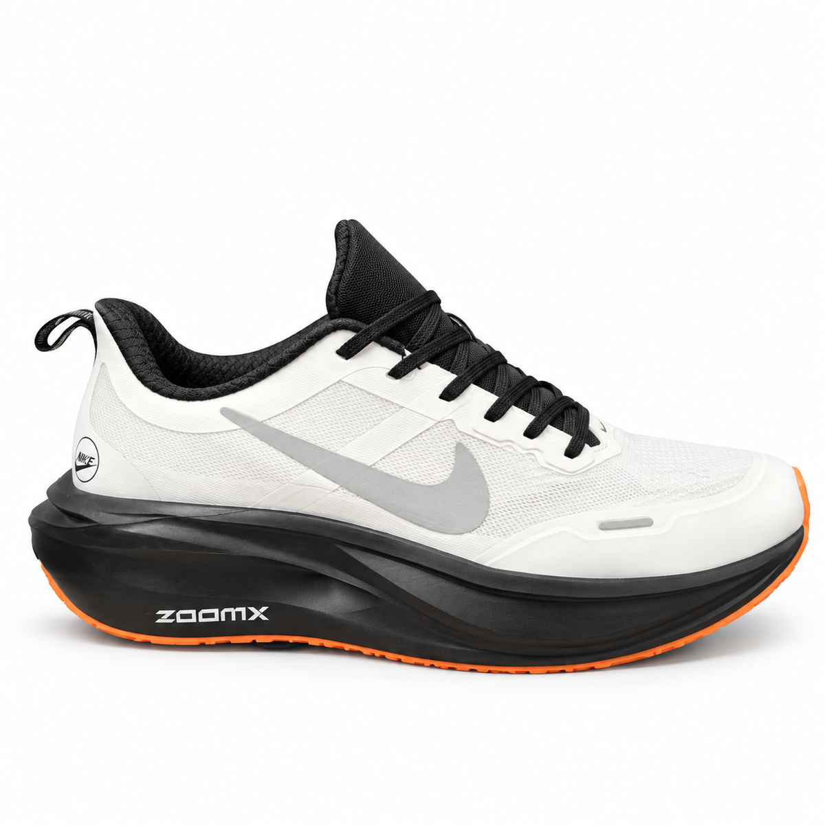 Nike ZoomX Premium sneaker in a white, black, and orange