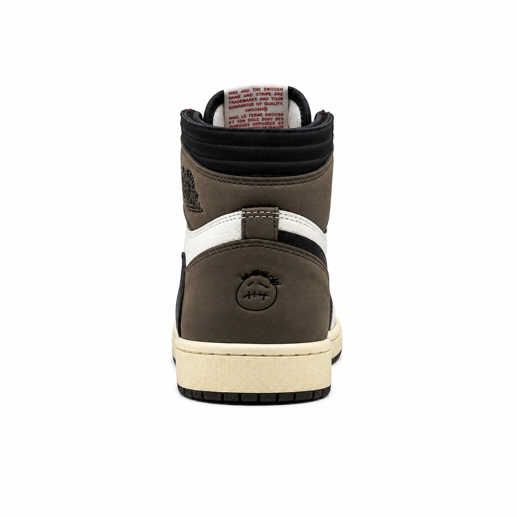 Nike x Travis Scott Air Jordan 1 Retro High OG 'Mocha' sneakers.