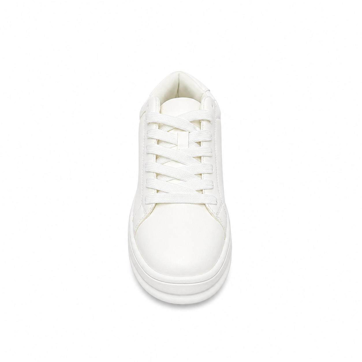 ZARA chunky sneakers in white featuring a distinct line-art graphic