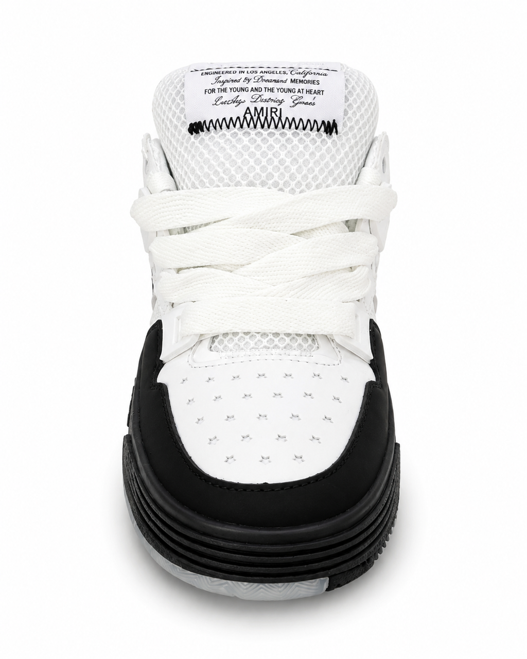 AMIRI MA-1 logo sneakers in a black and white