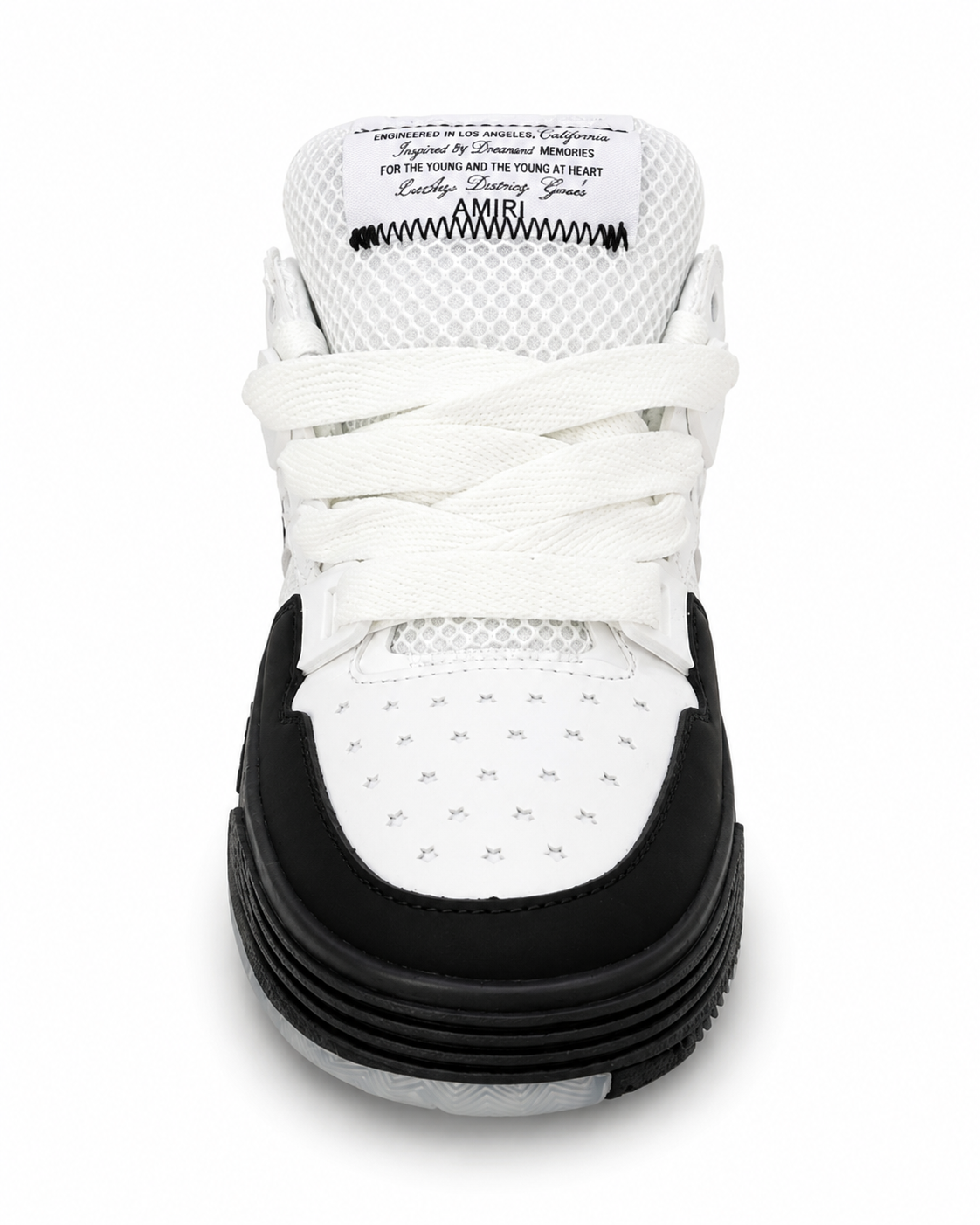 AMIRI MA-1 logo sneakers in a black and white