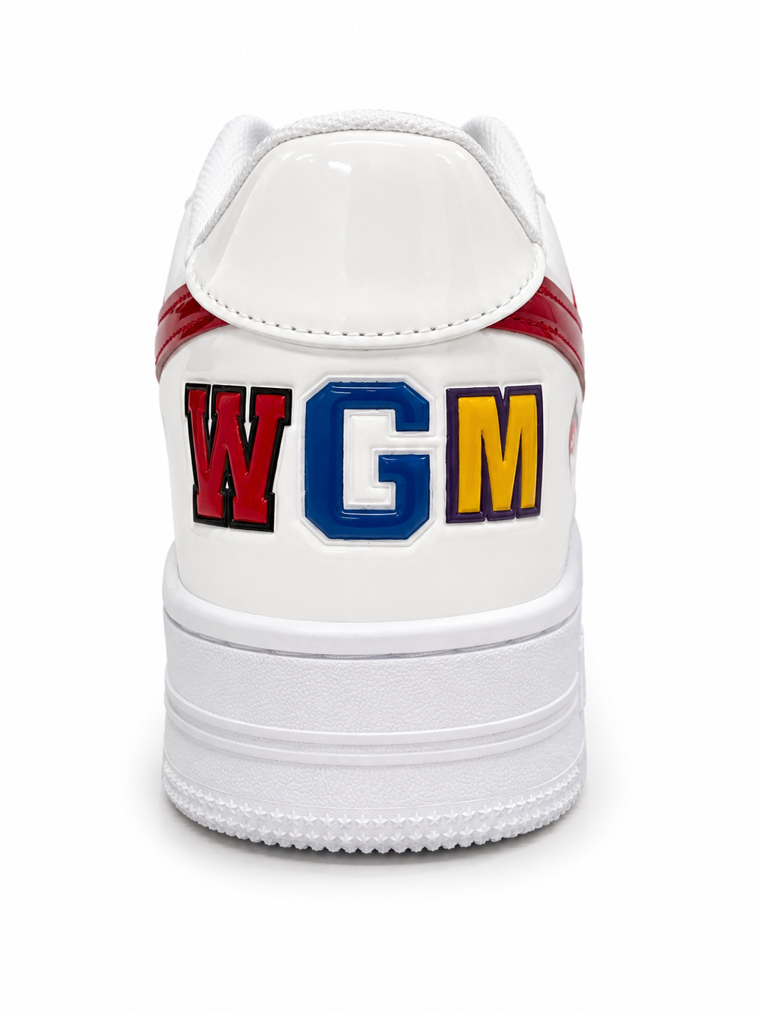 Bathing Ape Bape Sta Low Shark sneakers in white.