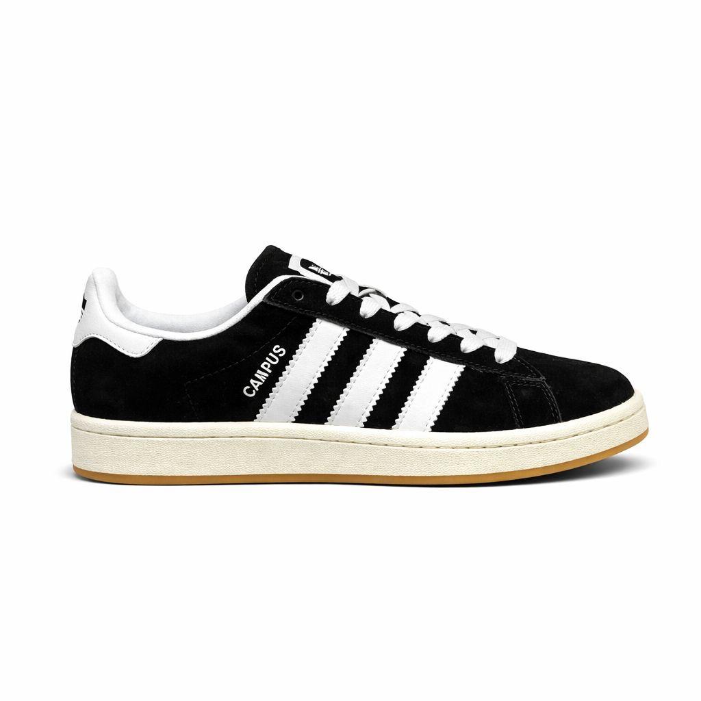 Adidas Campus 00s sneaker in Core Black with a white sole and gum outsole