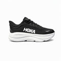 Hoka Bondi 9 running shoes in black and white